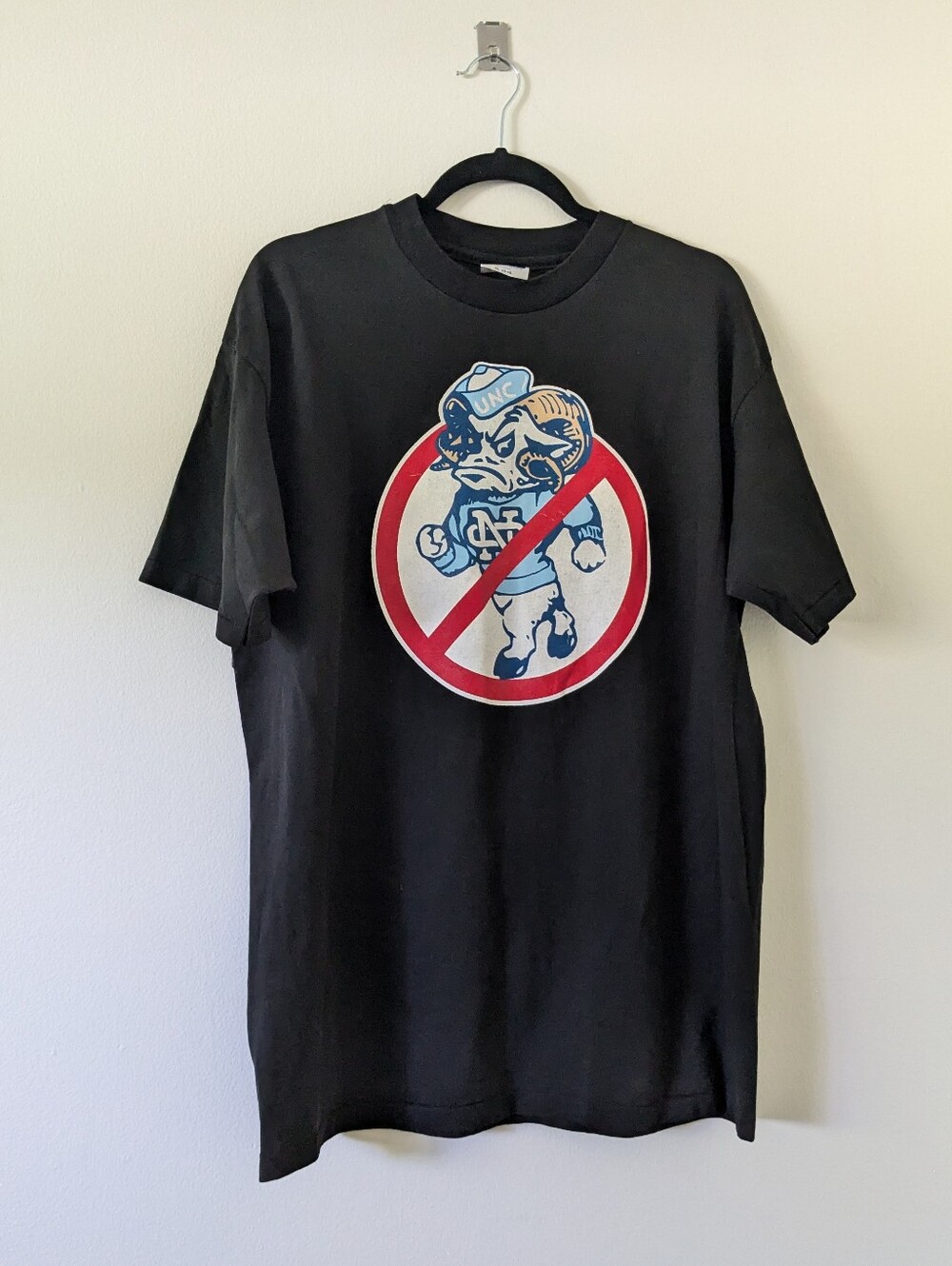 Vintage Wake Forest Demon Deacons UNC Tar Heel Hate Black T-Shirt Adult XL